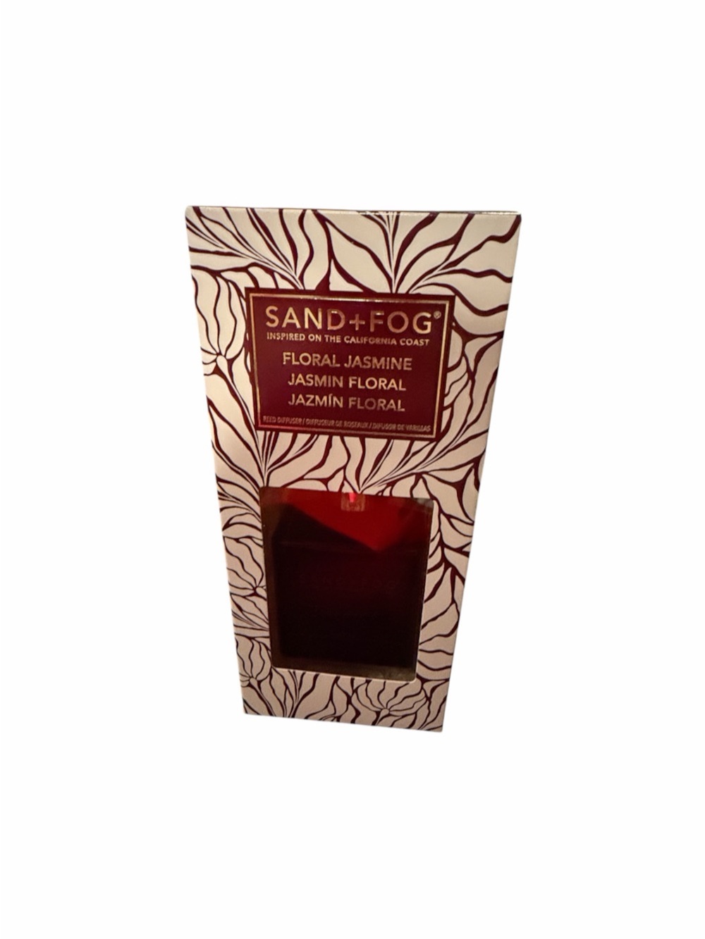 SAND+FOG Floral Jasmine Body Oil - Cream & Burgundy